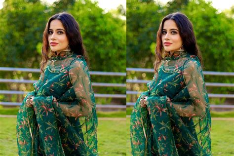 क्या एल्विश यादव की बात को दिल पर ले गई Urfi Javed, फ्लोरल सूट में ...