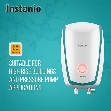 Havells 3.0 L GHWAIAPWB003 Instanio Instant Water Heater (White & Blue ...