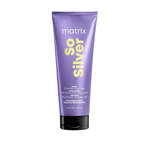 Matrix Hair Mask, So Silver Conditioning, Neutralizes Yellow Brassy ...