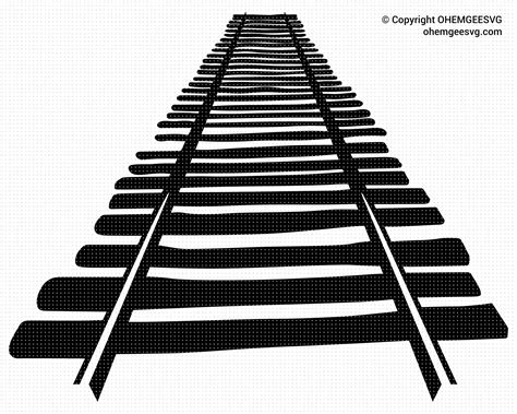 Railroad Tracks Svg, Train Tracks Png, Railway Track Clipart, Rail ...