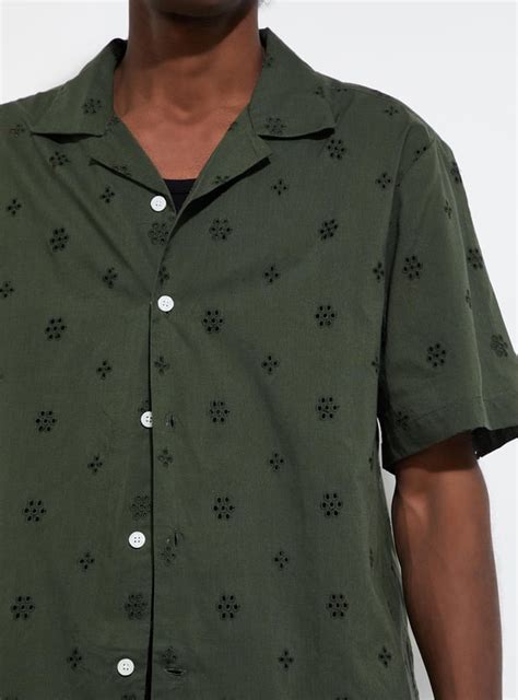 Buy URB_N Men Schiffli Resort Shirt Online at just Rs. 999.0 ...