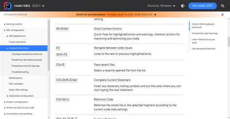 Image result for IntelliJ Java Shortcuts