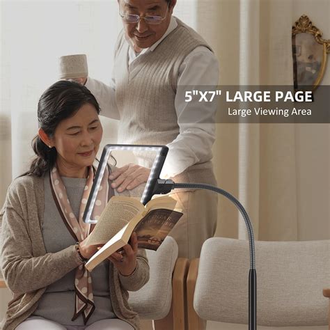 Floor Magnifiers Reading DAYLIGHT24 LED Floor Standing Magnifying