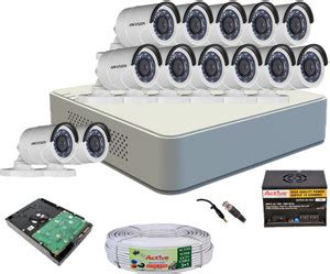HIKVISION Hikvision 2MP 16CH 7116 HQHI DVR & 2MP Turbo HD D0T Metal ...