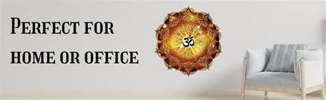 Divine Designs™ PVC Vinyl Self-Adhesive Golden Om Symbol Sticker for ...
