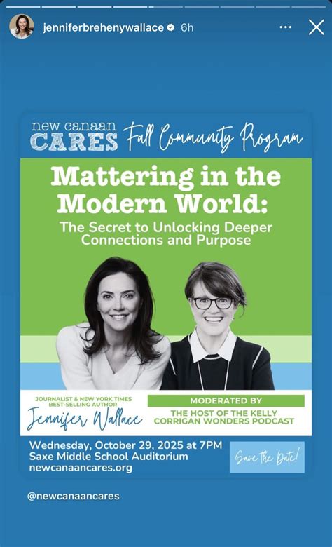 Mattering in the Modern World: A New Canaan CARES Community Event at ...