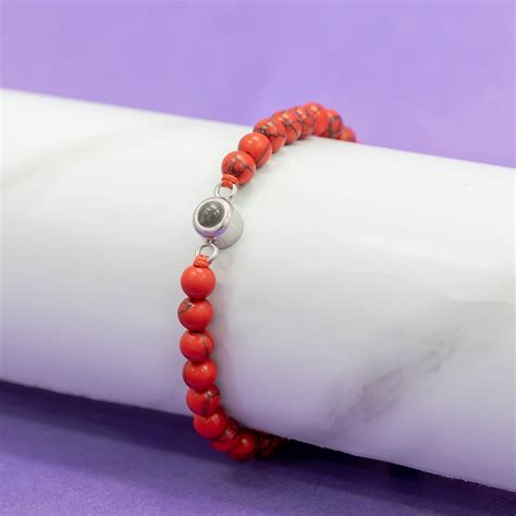 Color Photo Bead Bracelet | Projection Bead Photo Bracelet | Photo ...