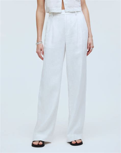 The Tall Harlow Wide-Leg Pant in 100% Linen | Madewell
