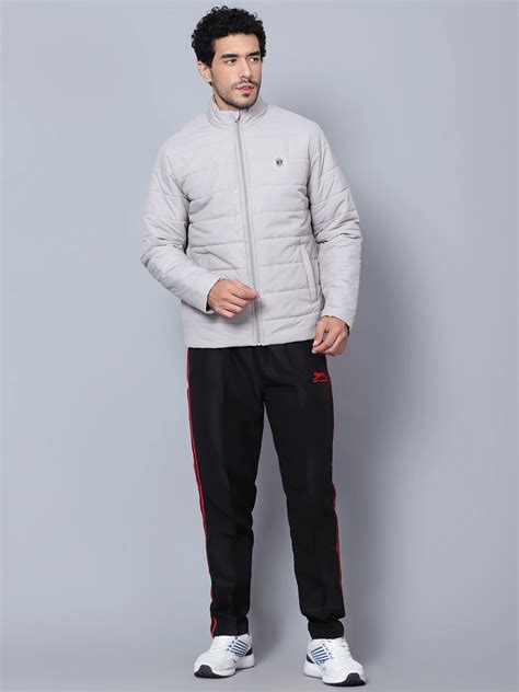 Buy Light Grey Puffer Jacket for Men online | Shiv Naresh