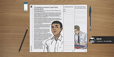 The Mysterious Museum: Spell Check (teacher made) - Twinkl