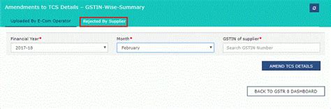 Form GSTR-8 Statement of TCS – GST – How to file & FAQs