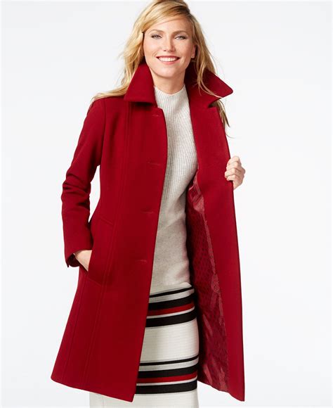 Anne Klein Petite Wool-Cashmere Walker Coat - Coats - Women - Macy's ...