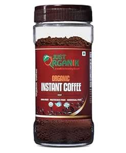 Just Organik - Premium 100 g Instant Coffee Powder | 100% Arabica ...