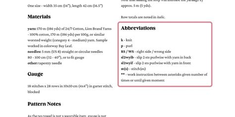 Image result for How to Read Knitting Patterns