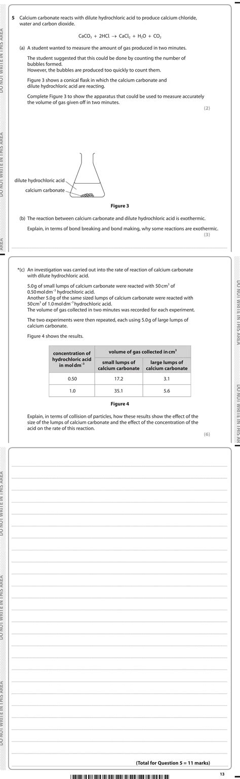 GCSE Edexcel Chemistry Combined Science Bond energies: Calcium ...