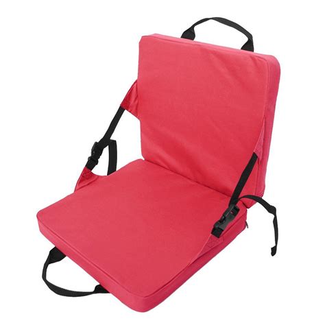 Portable Folding Seat Chair Cushion Back Support for Camping Sports ...