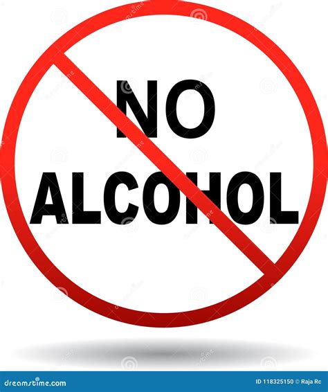 No Alcohol Sign