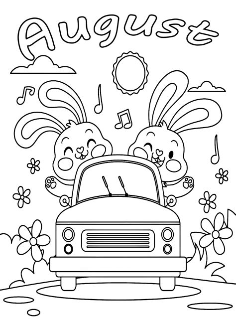 30+ August Coloring Pages - Free Printable PDF & Online Coloring