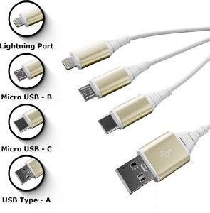 HAPPZONE USB Type C Cable 2 A 1 m Fast Charging Cable for Android iOS ...