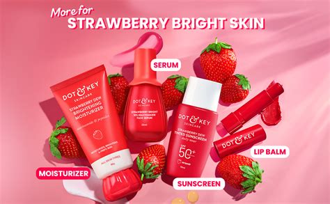 Dot & Key Strawberry Brightening Moisturizer | Niacinamide, Peptides ...