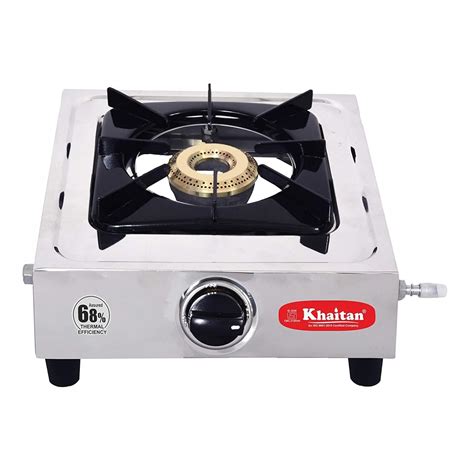 Khaitan 1 Burner Classic Stainless Steel Manual Gas Stove 1 Year ...