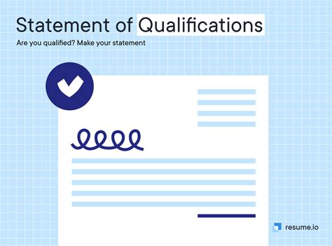 What Is Statement Of Qualification at Daniel Parish blog