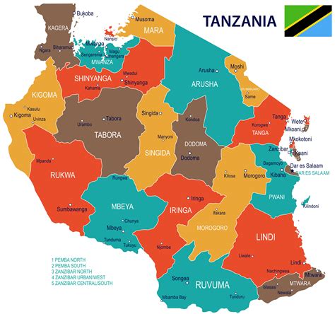 Tanzania Map - Guide of the World