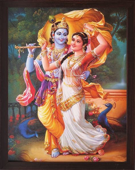 Lord Krishna And Radha Modern Paintings