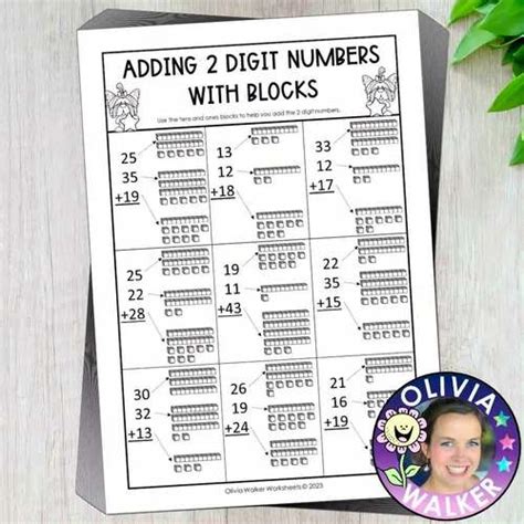 Adding Up to Four 2-Digit Numbers 的图像结果