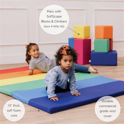 FDP SoftScape Space Saver Foldable Children's Play Mat - Soft, Sturdy 1 ...