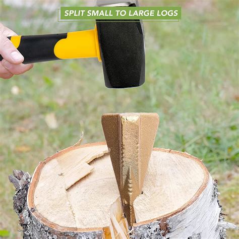 Manual Log Splitter WedgeManual Log Splitter Diamond Wood Splitting ...