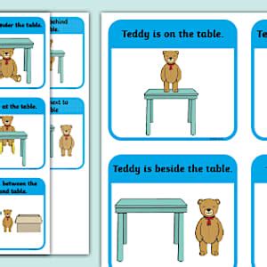 Prepositions Flashcards | Teaching Prepositions Activity