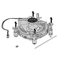 GShop Intel Socket LGA1150 1155 1156 i3 i5 i7 4 Pin Cpu Heat sink Fan ...