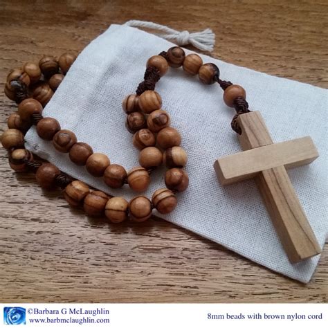 New Rustic Wooden Rosary! – Barbara G. McLaughlin