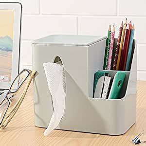 Buy TAPUJI 1 PCS Multi-function Tissue Box Cover, Organizer Storage Box ...