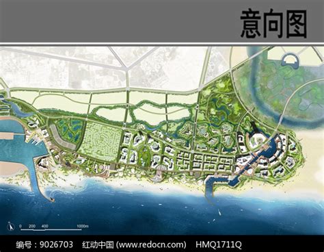 滨海新区景观设计平瞰图_红动网
