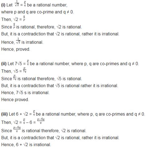 Prove that the following are irrational - CBSE Class 10 Maths - Learn ...