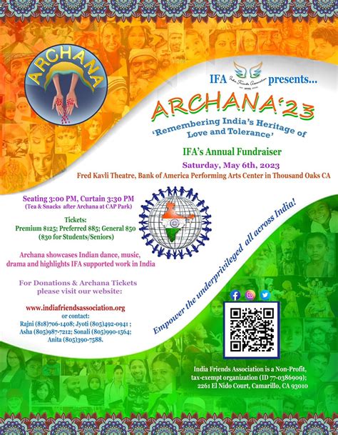 Archana 2023 Tickets — India Friends Association