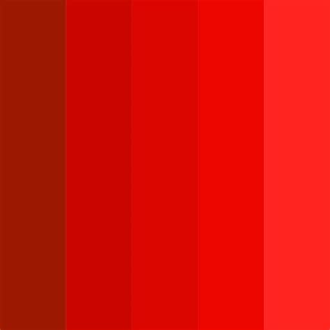 Vibrant Red Color Palette