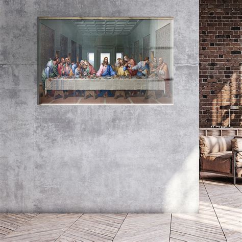 The Last Supper Glass Wall Art - Etsy