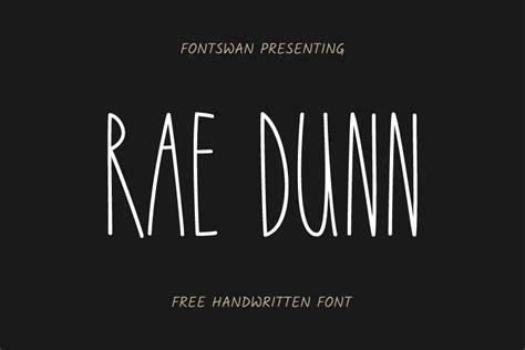 Rae Dunn Font Download | FontSwan