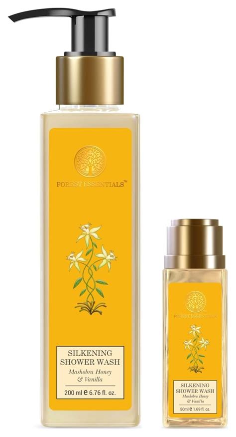 Forest essentials Silkening Shower Wash Mashobra Honey & Vanilla,200 ml ...