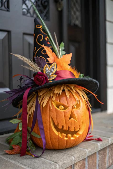 12+ Creative Witch Face Pumpkin Carving Ideas