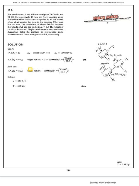 Image result for Dynamics Problem 12 147