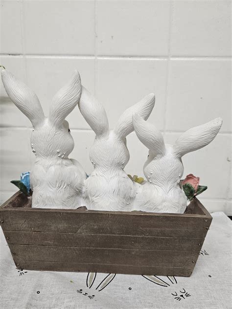 Tk Maxx Easter Spring Rabbit Welcome Ornament Large | eBay UK