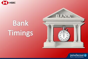 HSBC Bank Timings - Working hours & Lunch Time - Paisabazaar