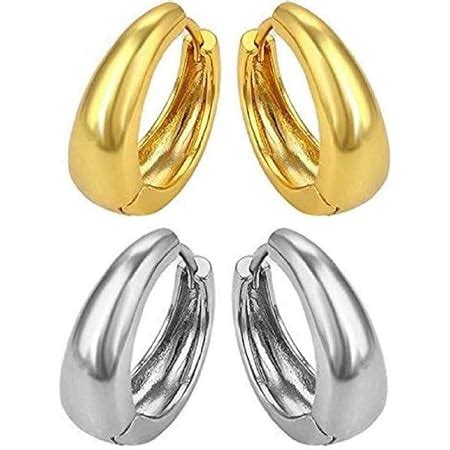 Buy MEENAZ Salman Khan Piercing Men Jewellery Golden Studs Combo ...