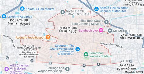 Perambur, Chennai - Map, Pincode, Property Rates, Photos & Reviews 2026