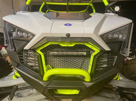 L&W Fab Front Grill with Light Bar for RZR Turbo R / Pro R / Pro XP ...