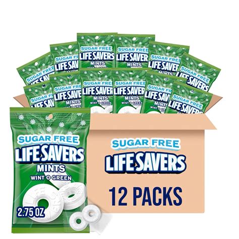 Amazon.com: LIFE SAVERS Wint-O-Green Sugar Free Breath Mints Hard Candy ...